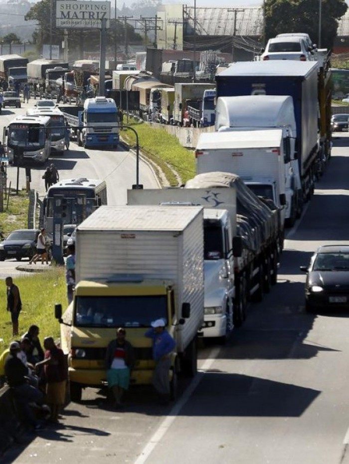 Greve dos caminhoneiros em maio de 2018