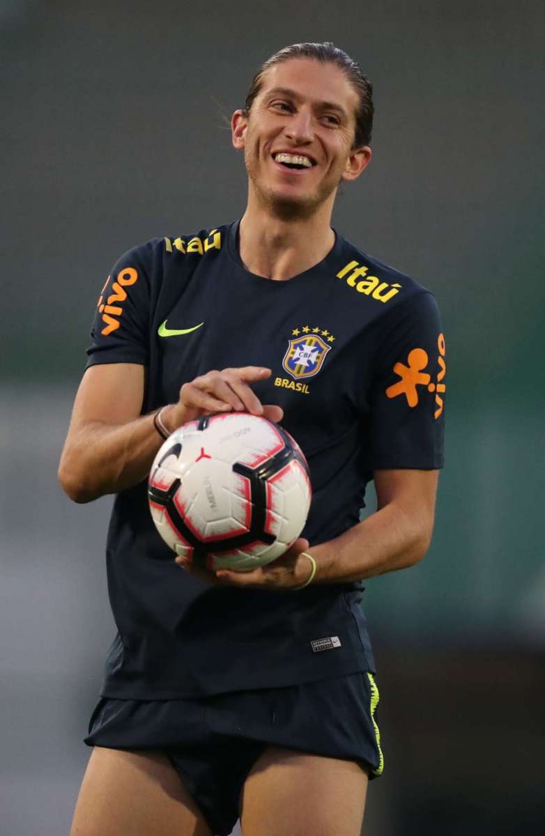 Filipe Luís. Treino da Seleção em Jeddah