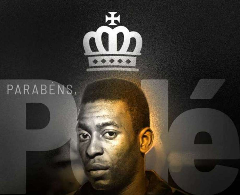 Em rede social, Vasco parabeniza o vasca&iacute;no Pel&eacute; pelos 78 anos
