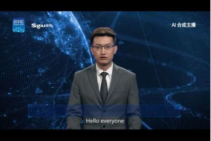 A agência estatal chinesa Xinhua lançou ontem o âncora virtual 