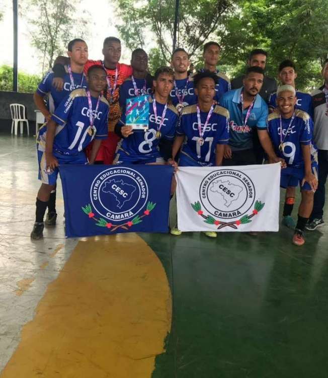 Senador Camará conquistou título no futsal em jogos estudantis de Nova Iguaçu - Divulgação
