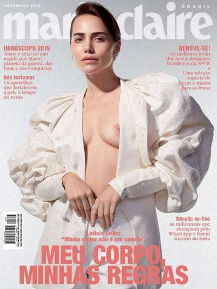 Leticia Colin estrela a capa da Revista Marie Claire 