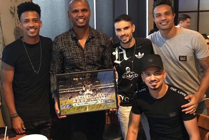 Luis Ricardo, Jefferson, Pimpão, Lindoso e Dudu Cearense: jogadores do Botafogo