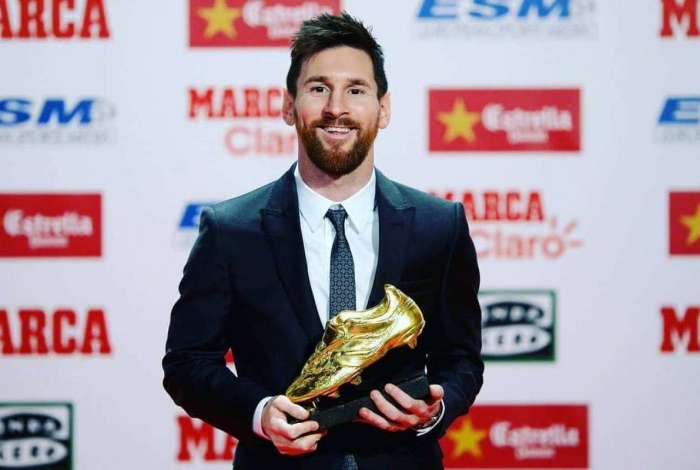 Messi recebe a sua 5ª Chuteira de Ouro