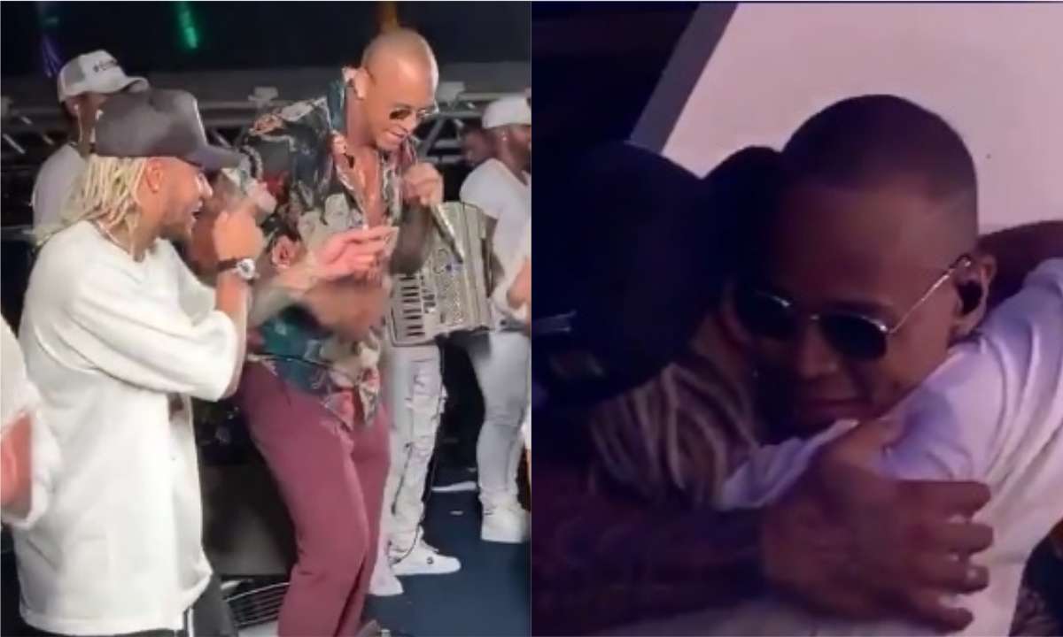 Léo chamou Neymar para subir ao palco - Reprodução do Instagram