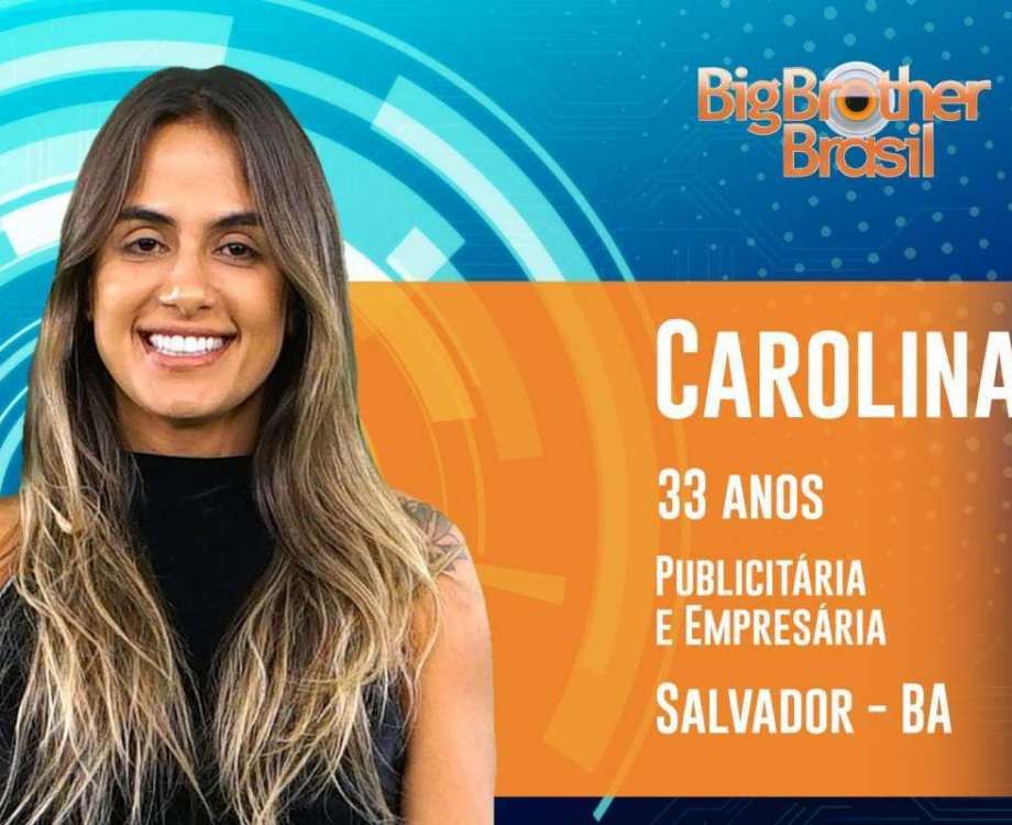 Carolina é a primeira sister confirmada da décima nona edição do 'BBB' - 
