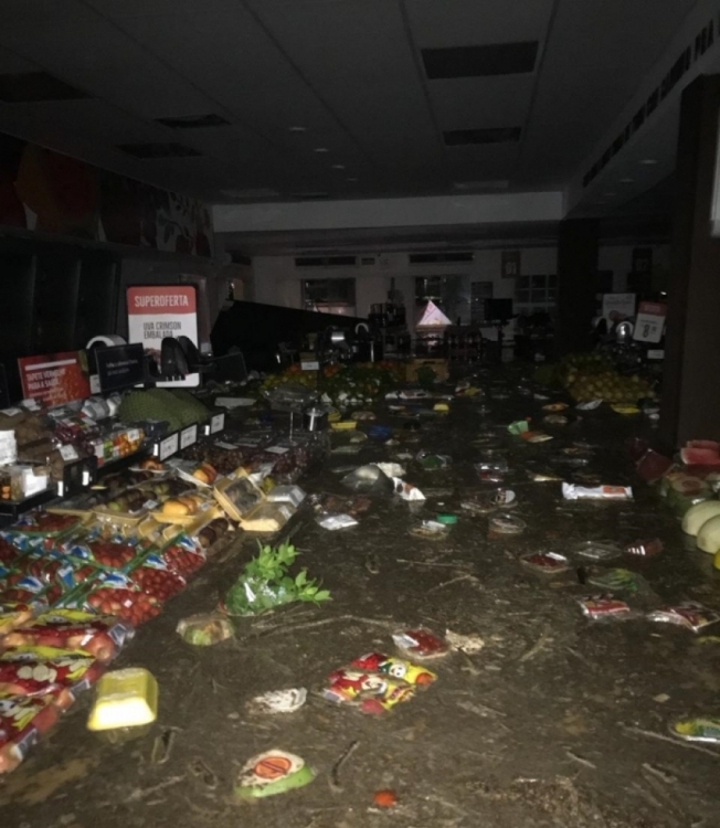 Horti Fruti alagado em S&atilde;o Conrado