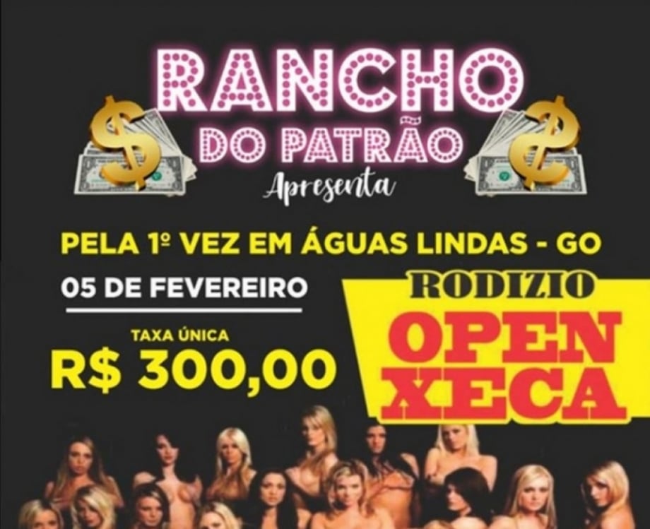 O cartaz mostra as mo&ccedil;as