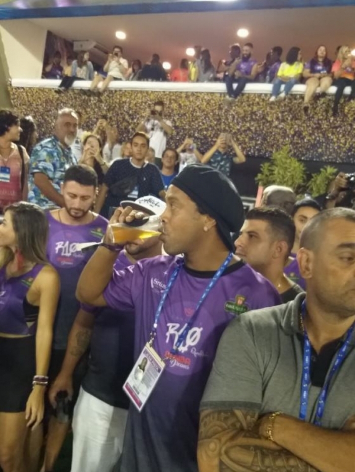 Ronaldinho Gaúcho na Marquês de Sapucaí