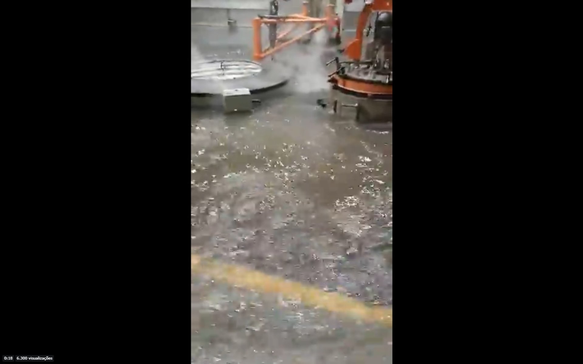 Funcionários tiveram que parar as atividades