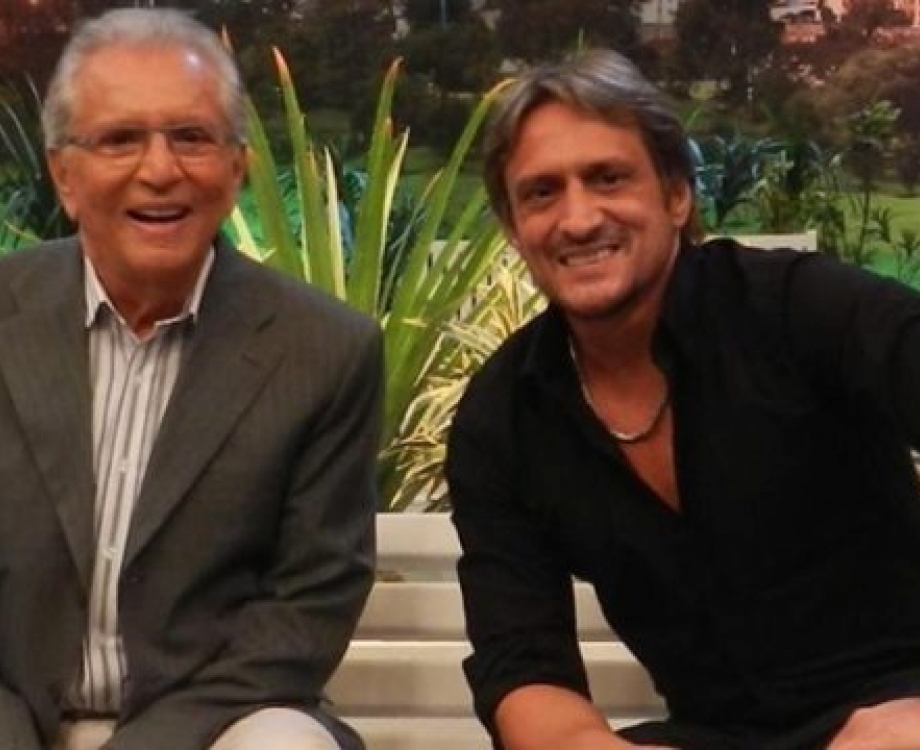 Carlos Alberto de N&oacute;brega e o filho, Marcelo de N&oacute;brega