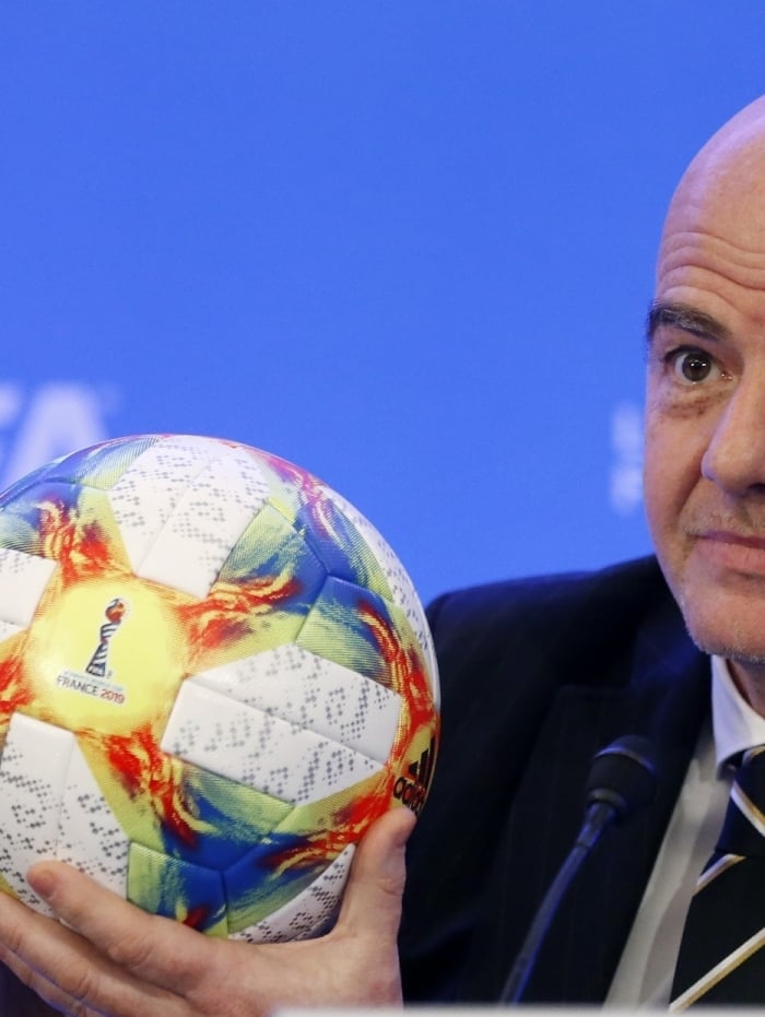 O presidente da Fifa, Gianni Infantino