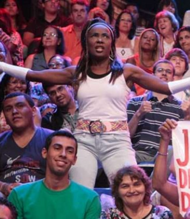 Mary Joe Jackson é presença cativa há 30 anos no Domingão do Faustão