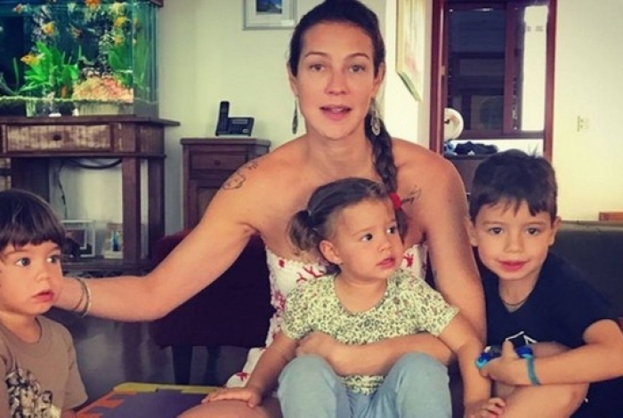 Luana Piovani e os filhos
