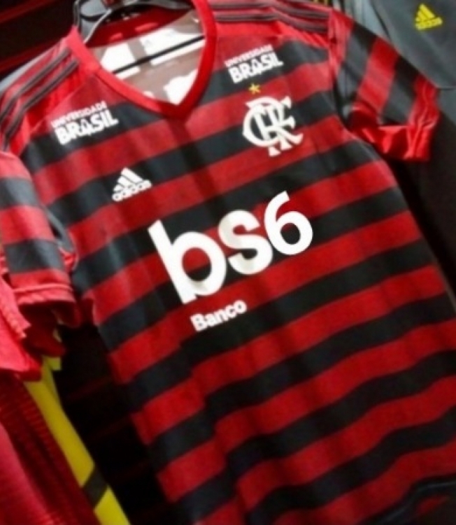 O patrocínio da camisa virou BS6
