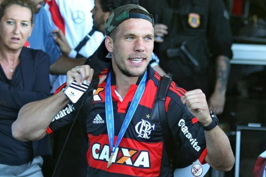 Podolski admira o Flamengo