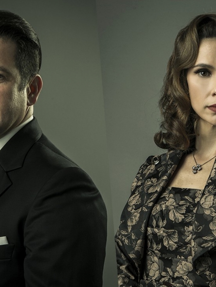 Casados na vida real. Murilo Benício e Débora Falabella fazem seu quarto trabalho juntos, na série 'Se Eu Fechar os Olhos Agora'