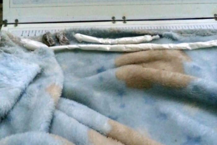 Mãe é flagrada com drogas em barra de manta de bebê em presídio de Praia Grande, SP