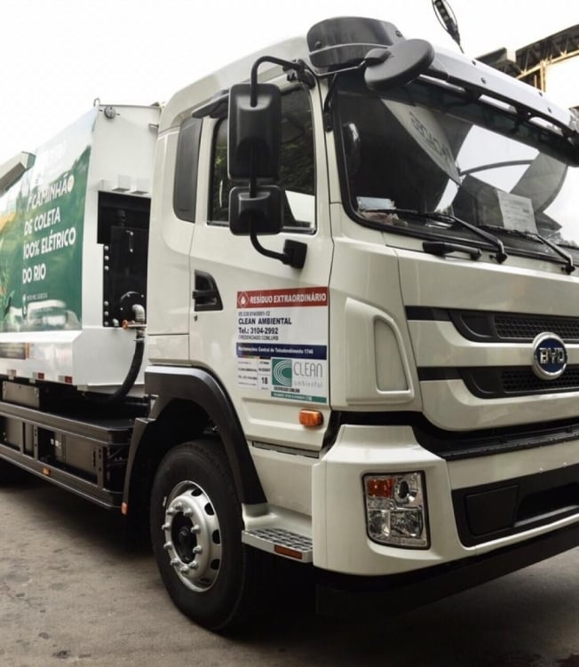 Caminhão elétrico será usado na coleta de resíduos orgânicos da Cadeg