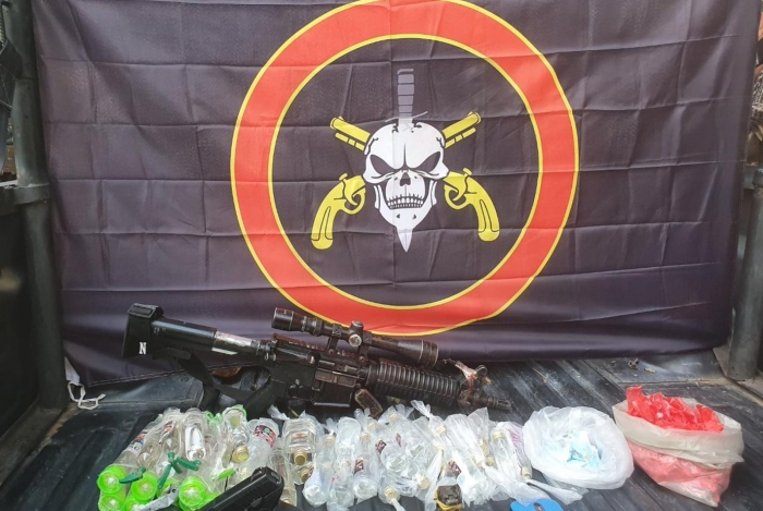 Fuzil, granada e drogas apreendidos em operação do Bope na CDD 29 de maio de 2019