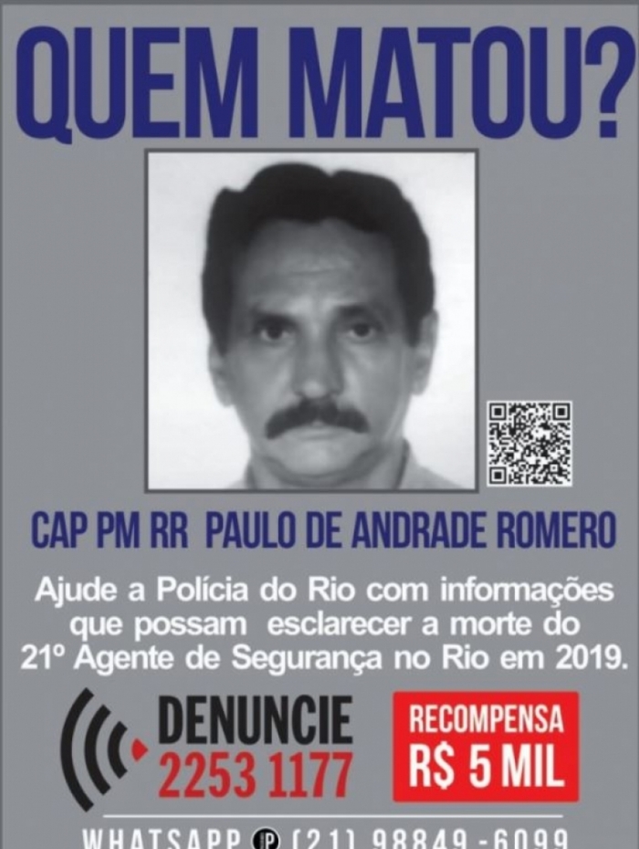 Paulo de Andrade Romero voltava com colega de serviço como segurança