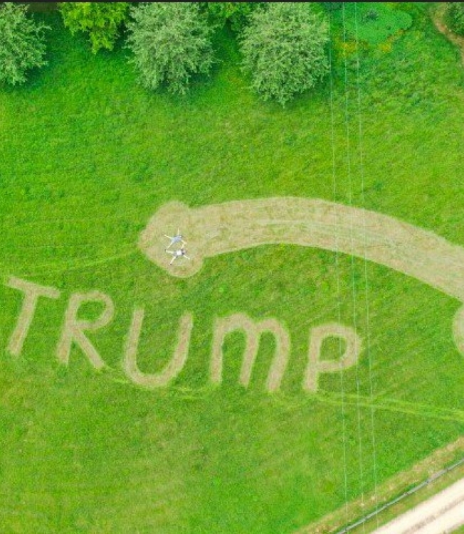 Mande um tchau quando passar por cima da gente amanhã!