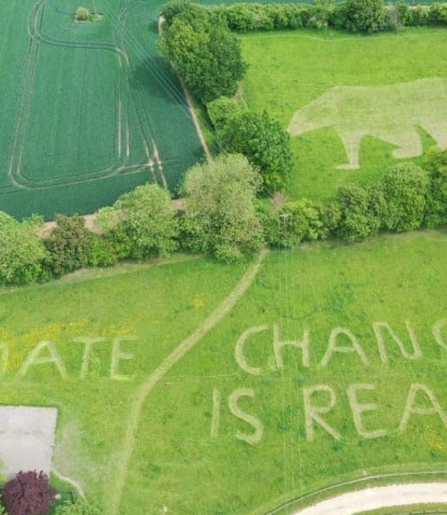 Outra mensagem dos manifestantes ingleses direcionada a Trump