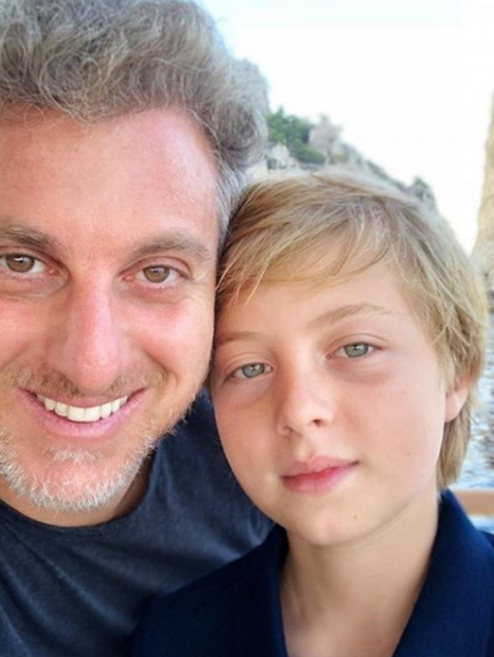 luciano huck e seu filho benício