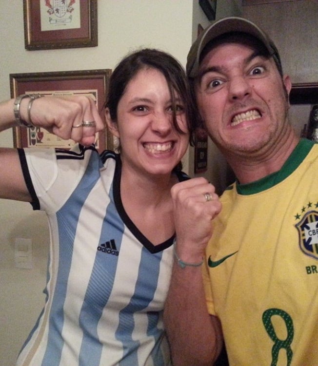 O brasileiro Daniel Ramalho é casado com a argentina María Andrea Pupi. Matéria sobre a Copa América 2019 - ARQUIVO PESSOAL