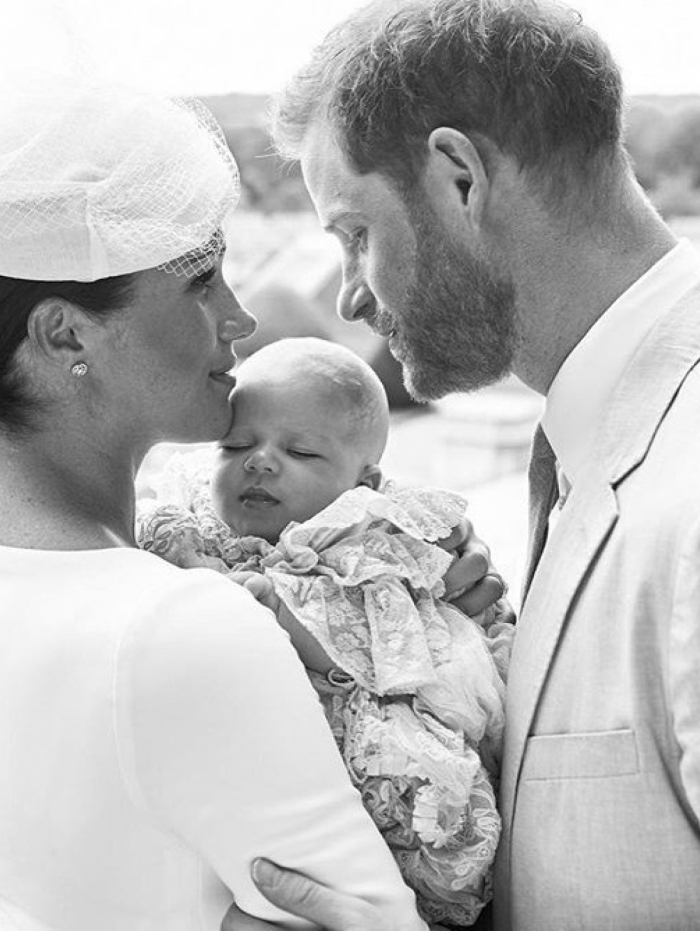 Batizado do herdeiro mais novo, o pr&iacute;ncipe Archie Harrison Mountbatten-Windsor, filho de Harry e Meghan Markle