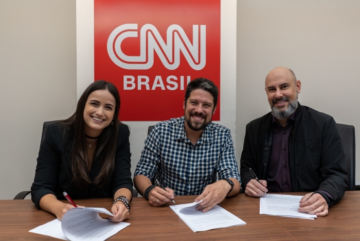Mari Palma, Phelipe Siani e Douglas Tavolaro