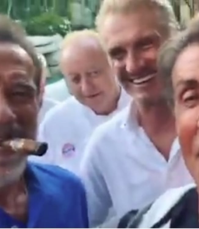 Encontro de Sylvester Stallone com Schwarzenegger e Lundgren - Reprodução Instagram