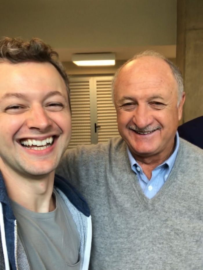 Lucas Lima e Felipão 