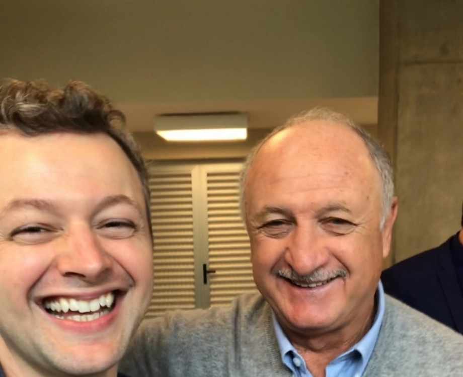 Lucas Lima e Felipão 