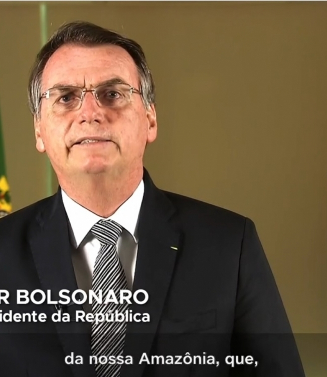 Bolsonaro faz pronunciamento sobre queimadas na Amaz&ocirc;nia