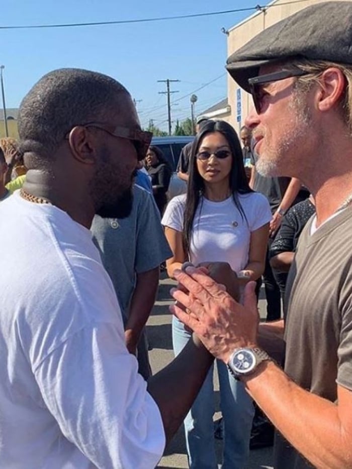 Kanye West e Brad Pitt