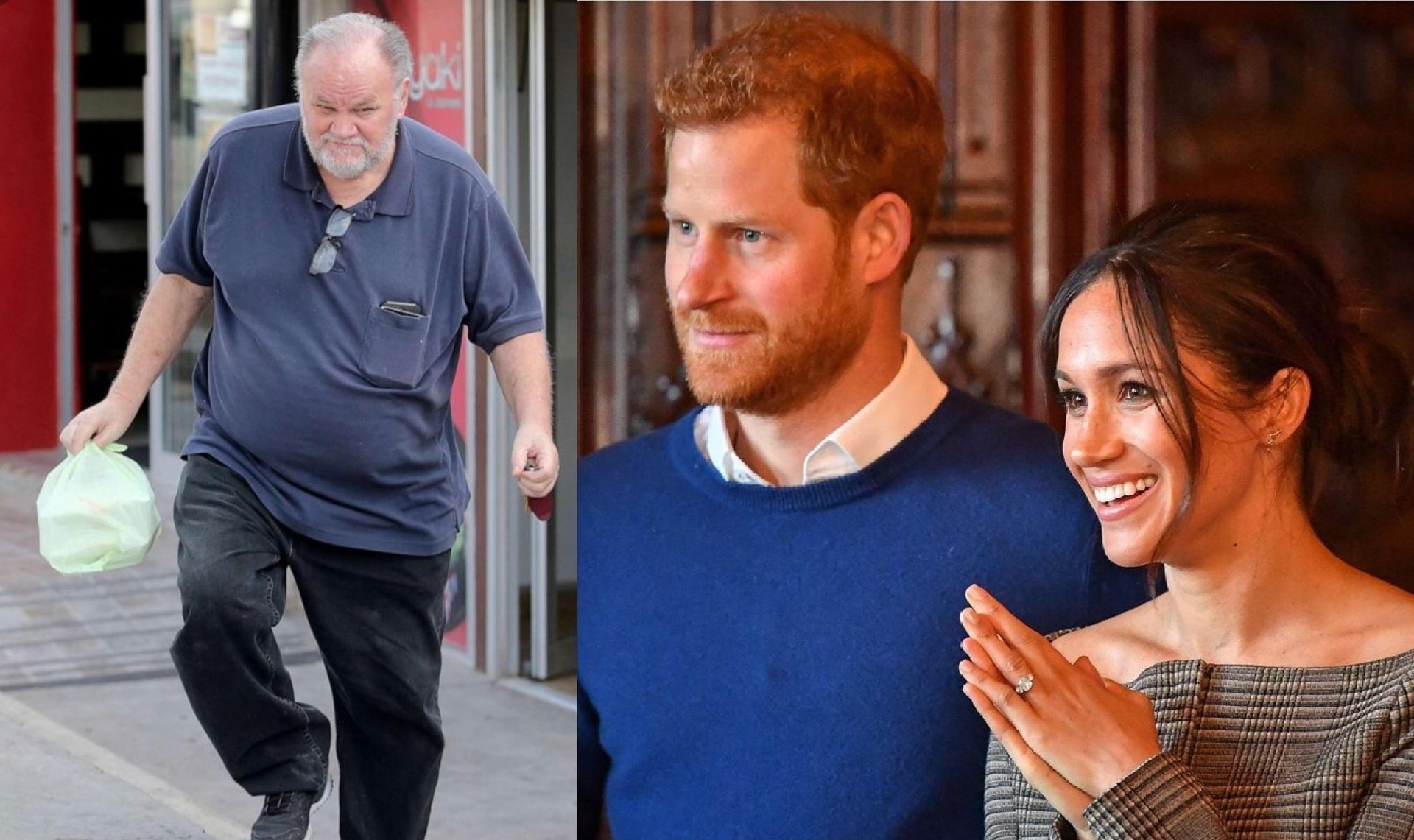 Thomas Markle, Príncipe Harry e Meghan Markle