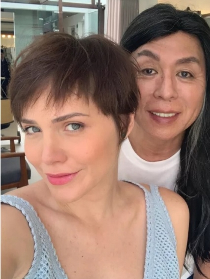 Letícia Colim muda o visual