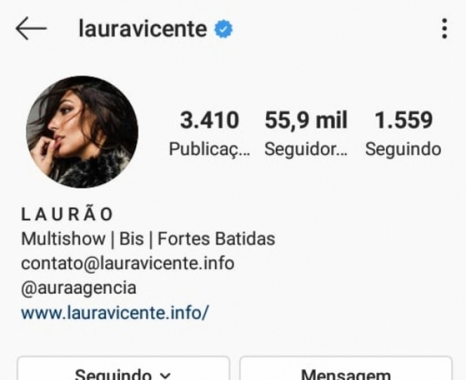 Laura Vicente foi uma das famosas que aderiram &agrave; campanha