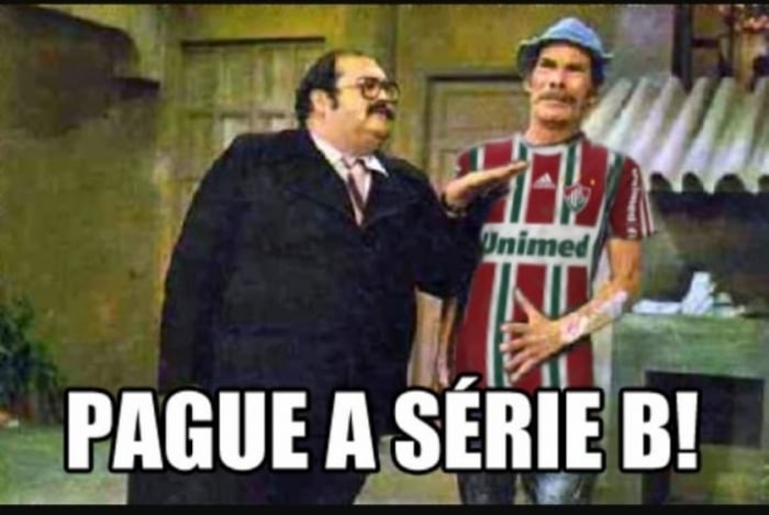 Possível rebaixamento do Fluminense rendes memes