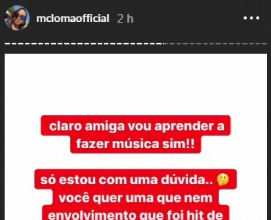 Mc Loma e Melody protagonizam treta nas redes sociais