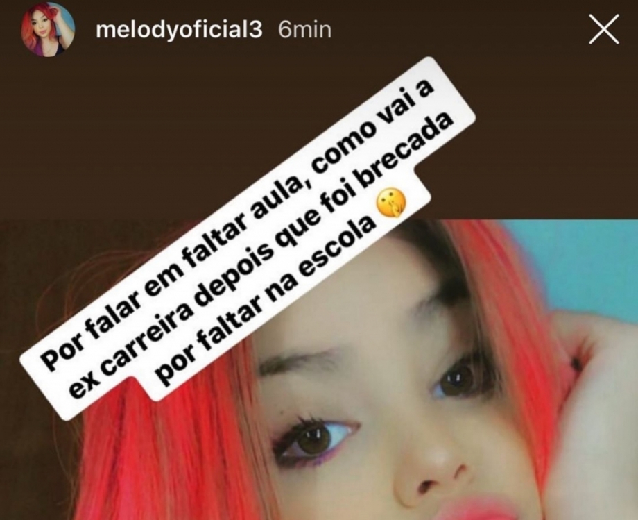 Mc Loma e Melody protagonizam treta nas redes sociais
