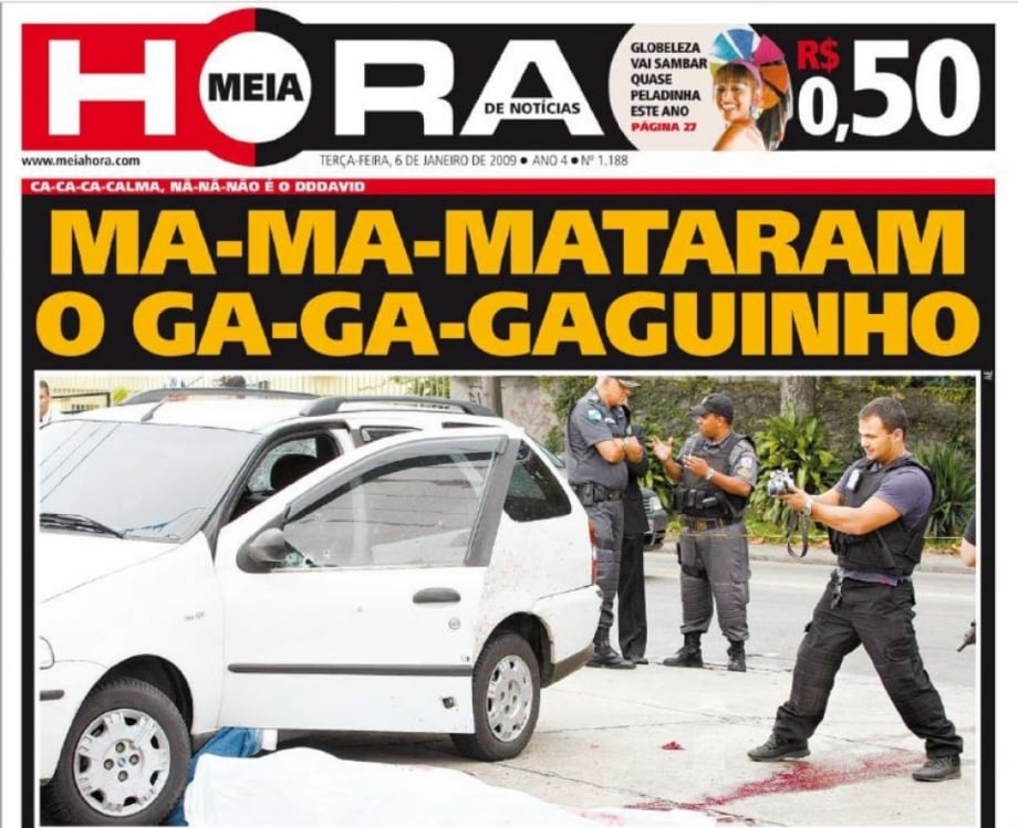 Cobertura policial &eacute; uma das marcas do MEIA HORA