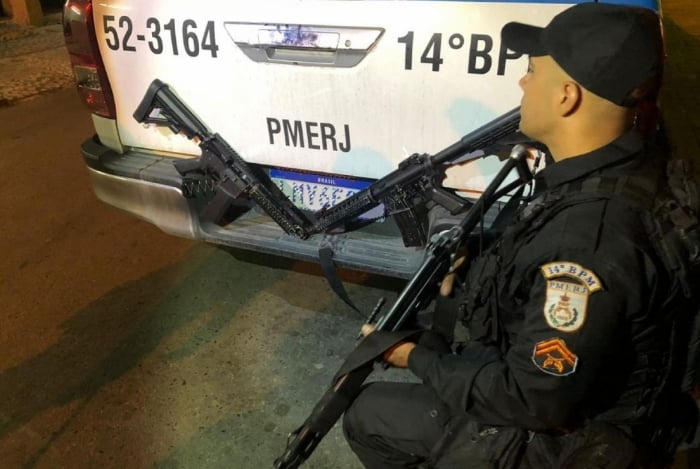 Material apreendido em ação deste domingo 