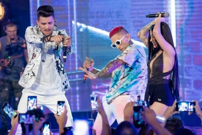 Ao lado de MC Mirella e Dynho Alves, sertanejo Gutto Soares grava DVD em Goiânia