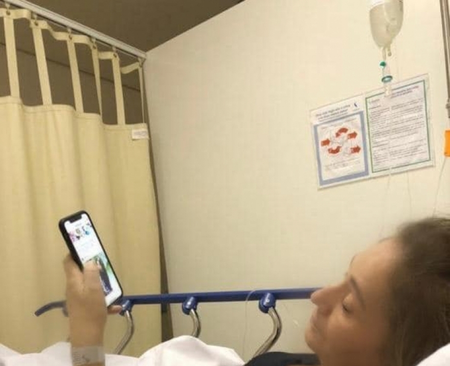 Sônia Abrão no hospital