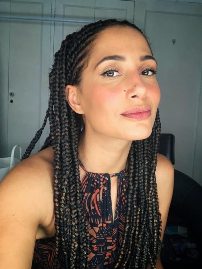 Camila Pitanga: trançada