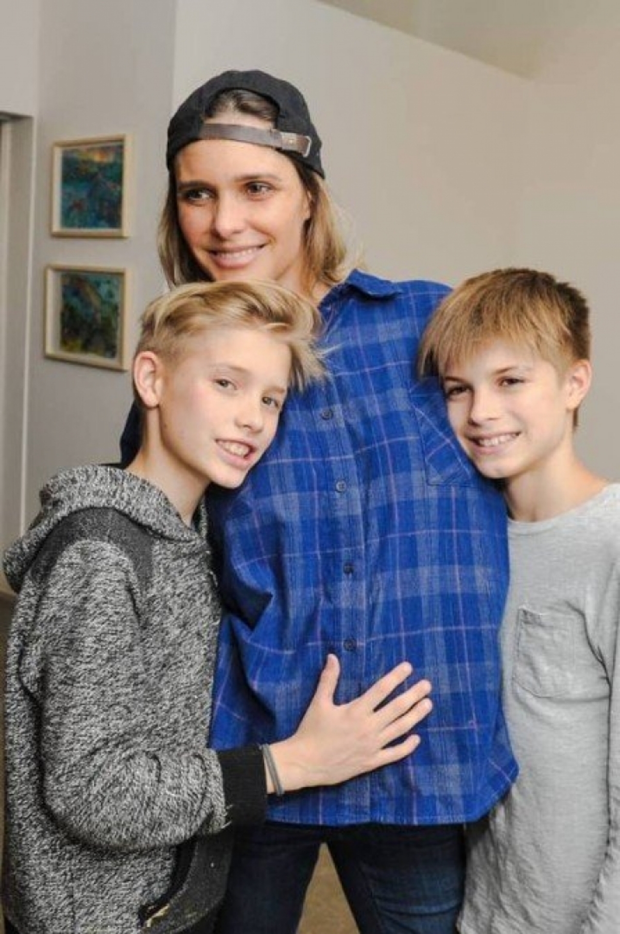 Fernanda Lima e os gêmeos