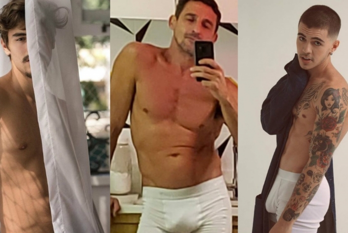 Site gay elege famoso mais gostosão de cueca branca