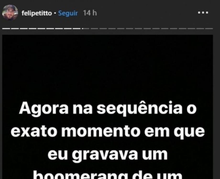 Felipe Titto leva mordida de seu cachorro no momento em que vai pular na piscina